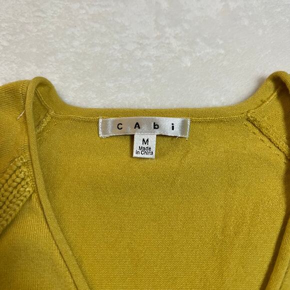 CAbi V-Neck Pullover Knit Sweater Size Medium Preppy Colorful Casual Classic - Picture 4 of 8